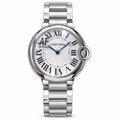 Cartier Ballon Bleu Stainless Steel White Dial Sapphire Crystal Watch