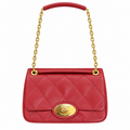 Burberry Crimson Elegance Quilted Chain Bag