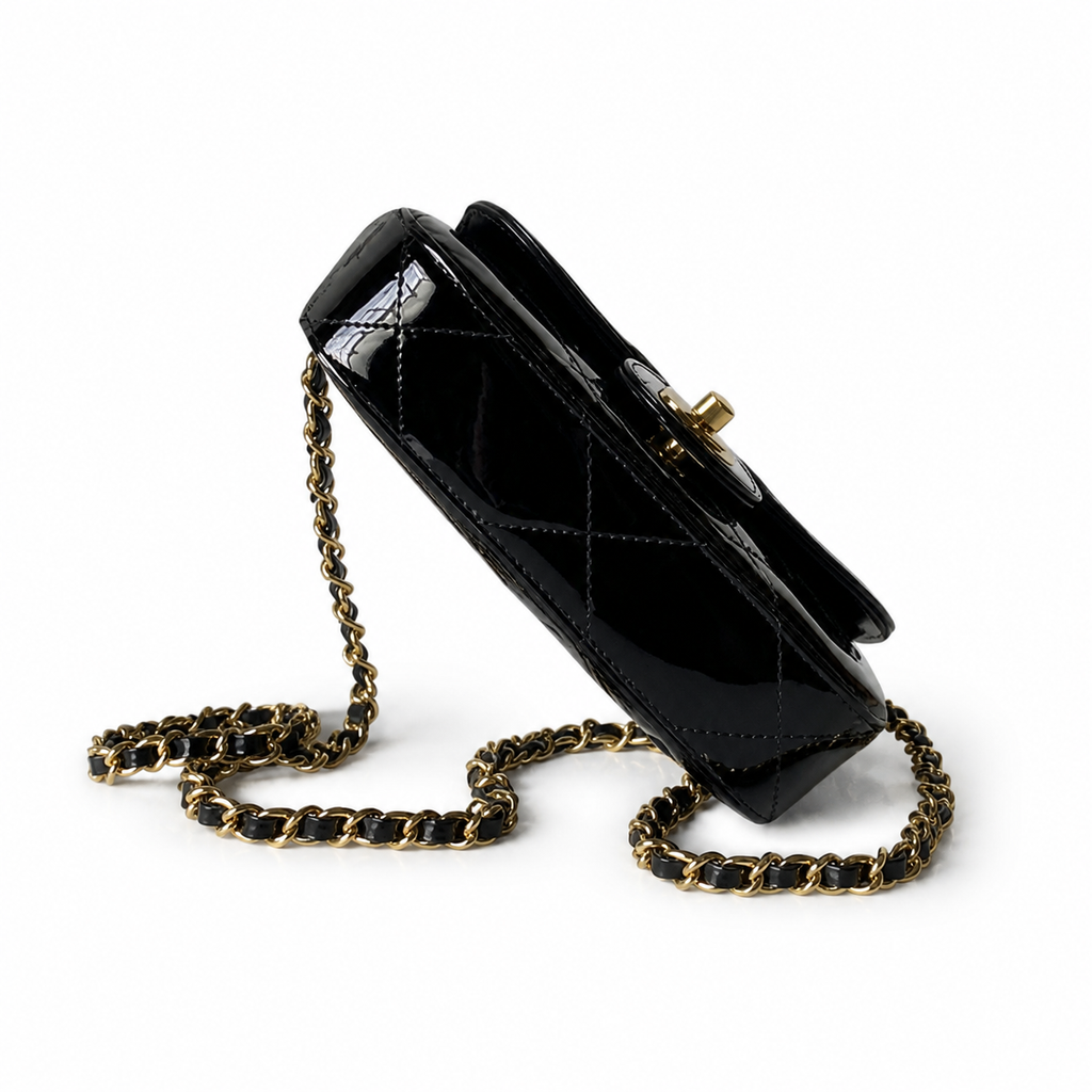 Chanel Quilted Leather Rectangular Chain Crossbody