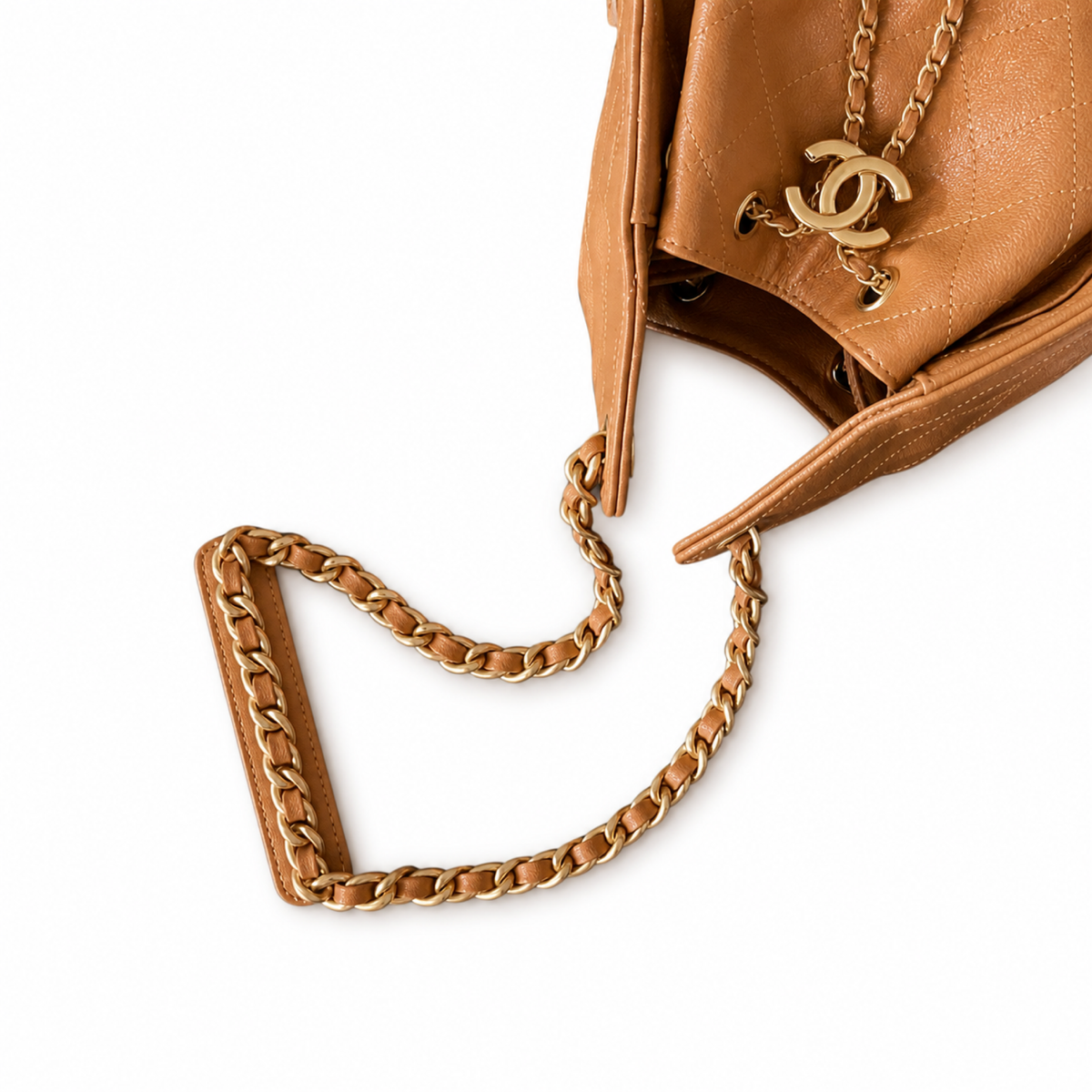 Chanel Quilted Leather Large Travel Shoulder Tote