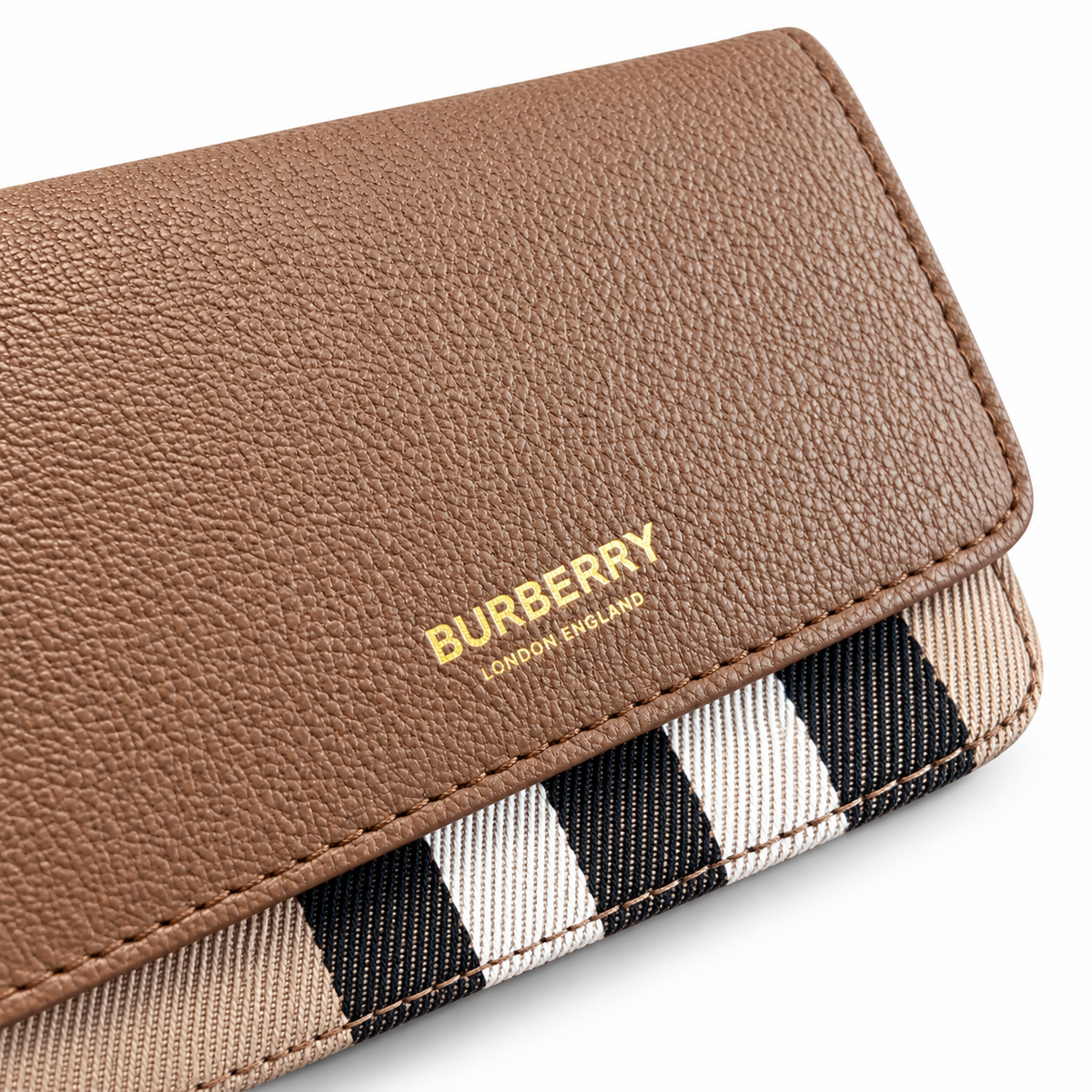 Burberry Heritage Stripe Tan Crossbody Bag