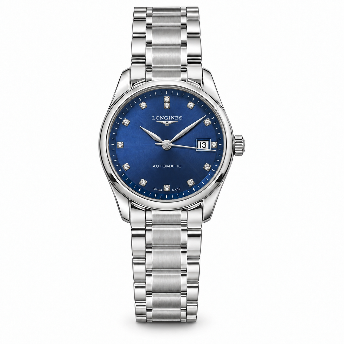 Longines Master Collection – Blue Diamond Dial Steel Bracelet Automatic