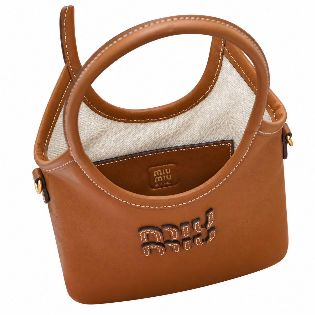 Miu Miu Logo Top Handle Bag 24 cm