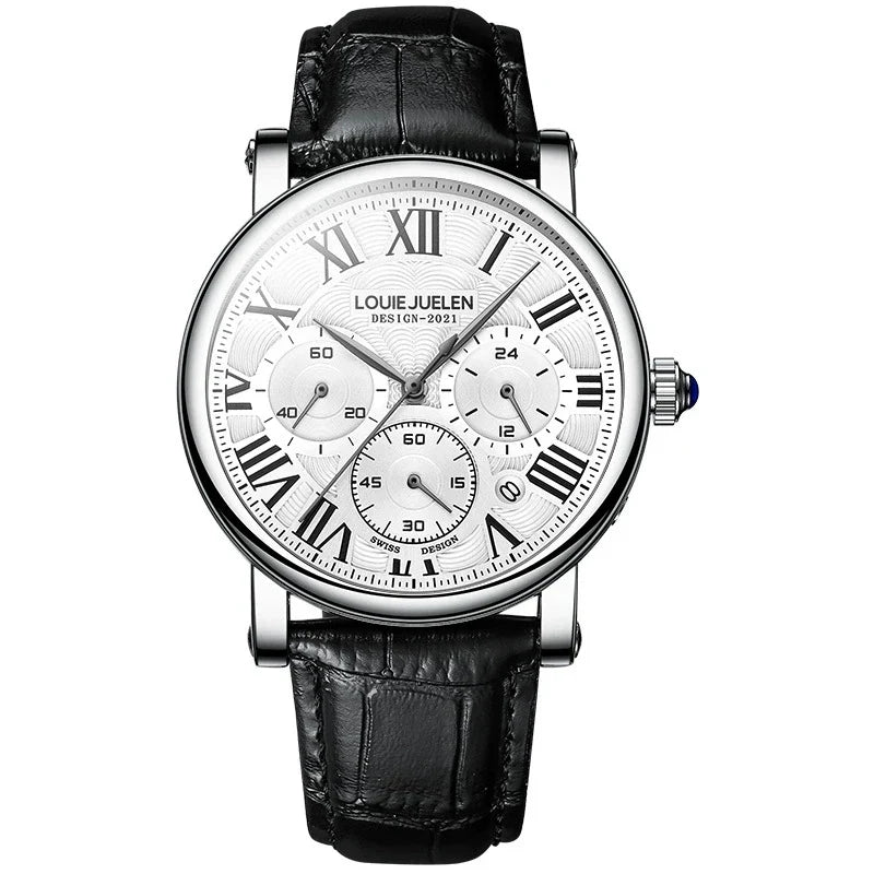 Cartier Ronde Solo de Cartier Automatic — 18K Rose Gold, White Dial & Brown Leather Strap