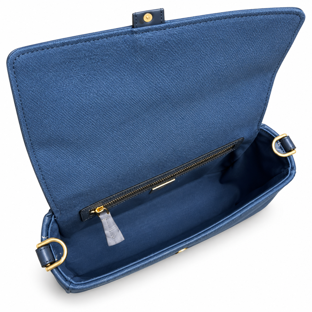 Fendi FF Shoulder Bag – Jacquard Canvas & Leather Trim, Flap Closure, 26cm